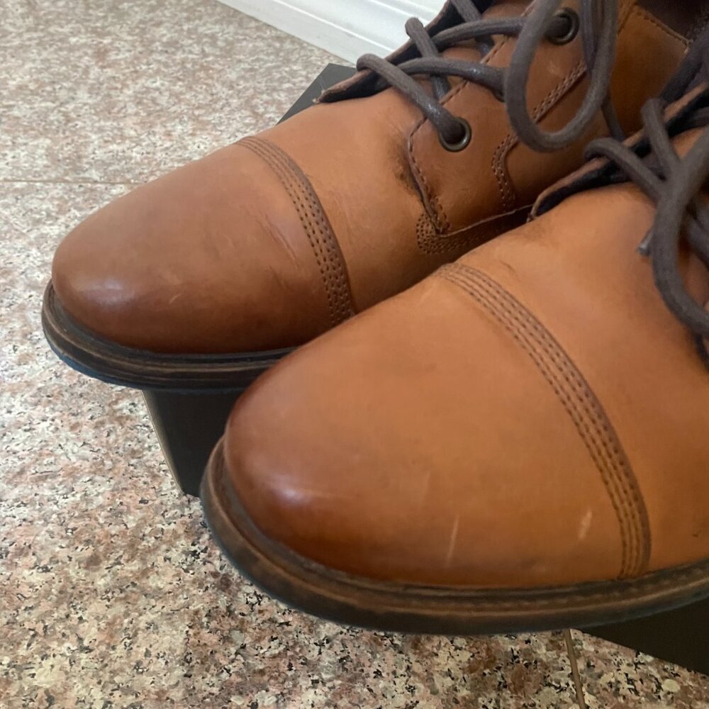 Aldo Men's Brown Leather Constantine Lace-Up Boot - Picture 3 of 8